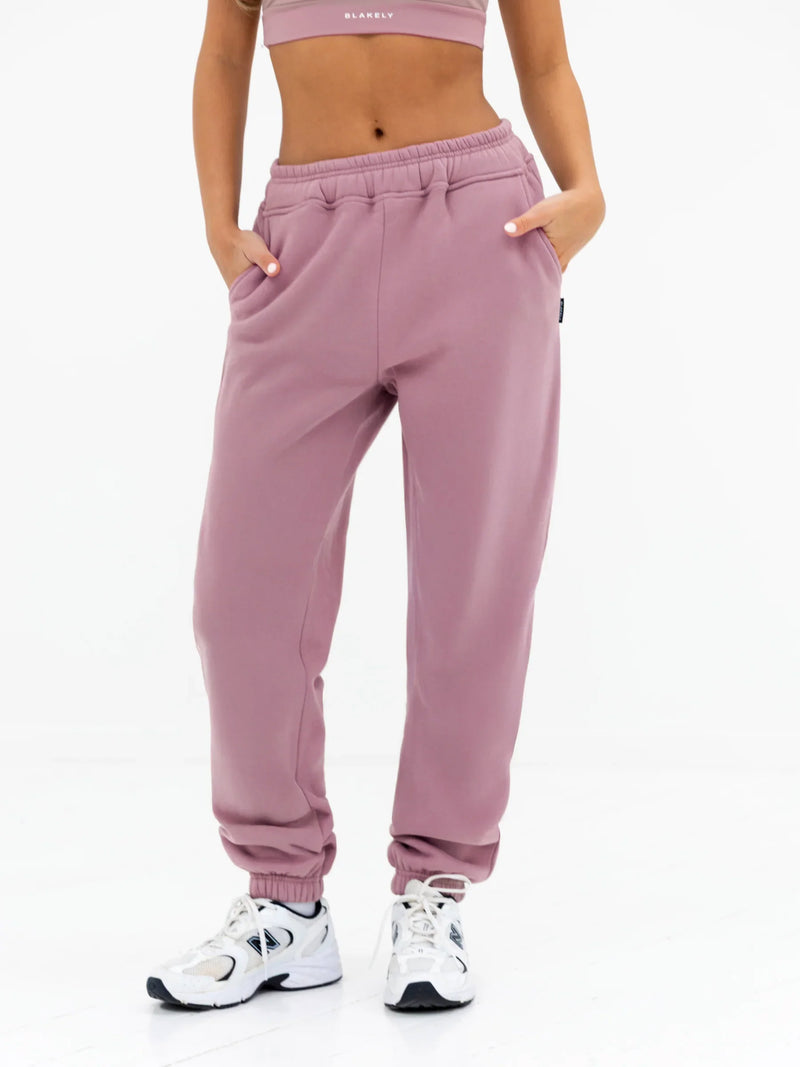 Isabel Cuffed Sweatpants - Dusty Pink