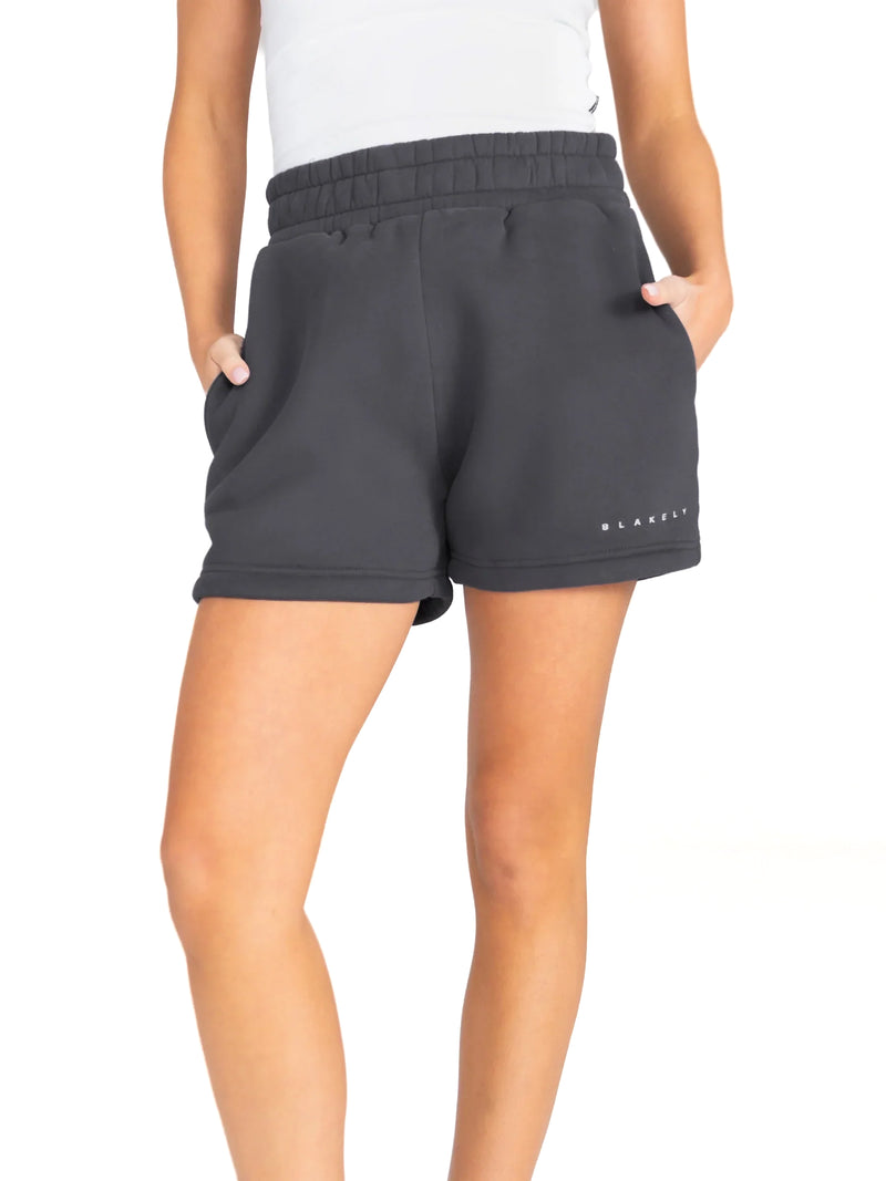 Isabel Jogger Shorts - Charcoal