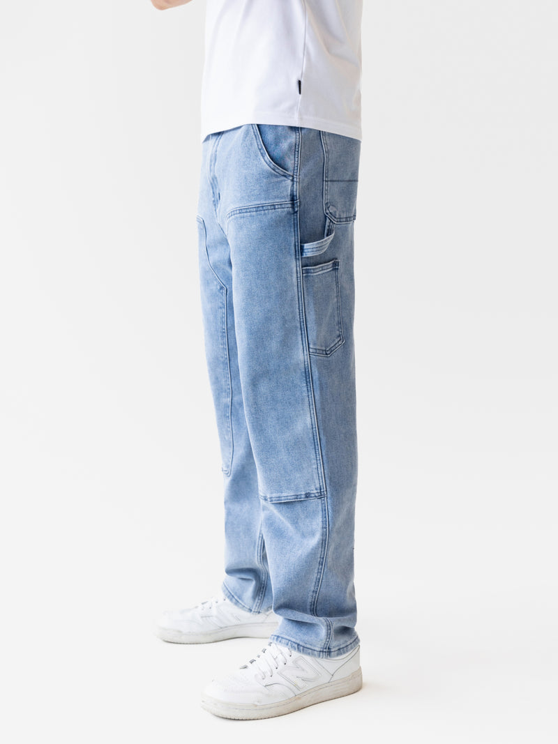 Vol.21 Panel Jeans - Washed Blue