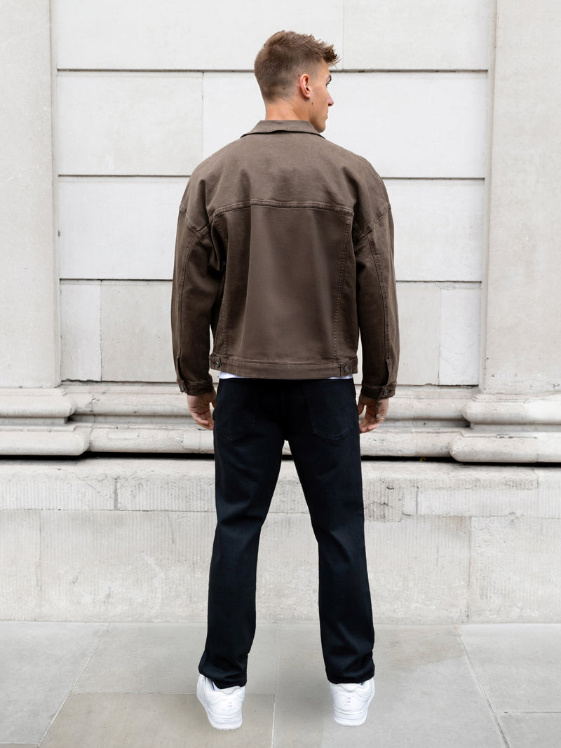Blakely Denim Trucker Jacket - Brown