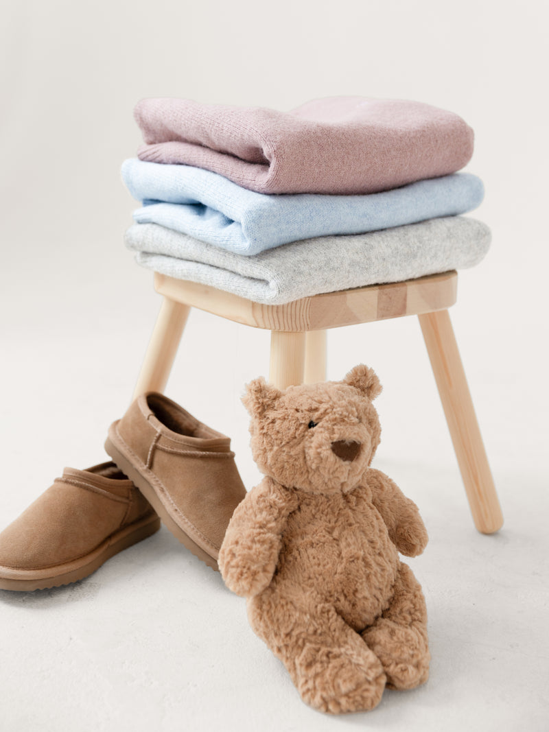 Mini Knitted Jumper - Baby Blue