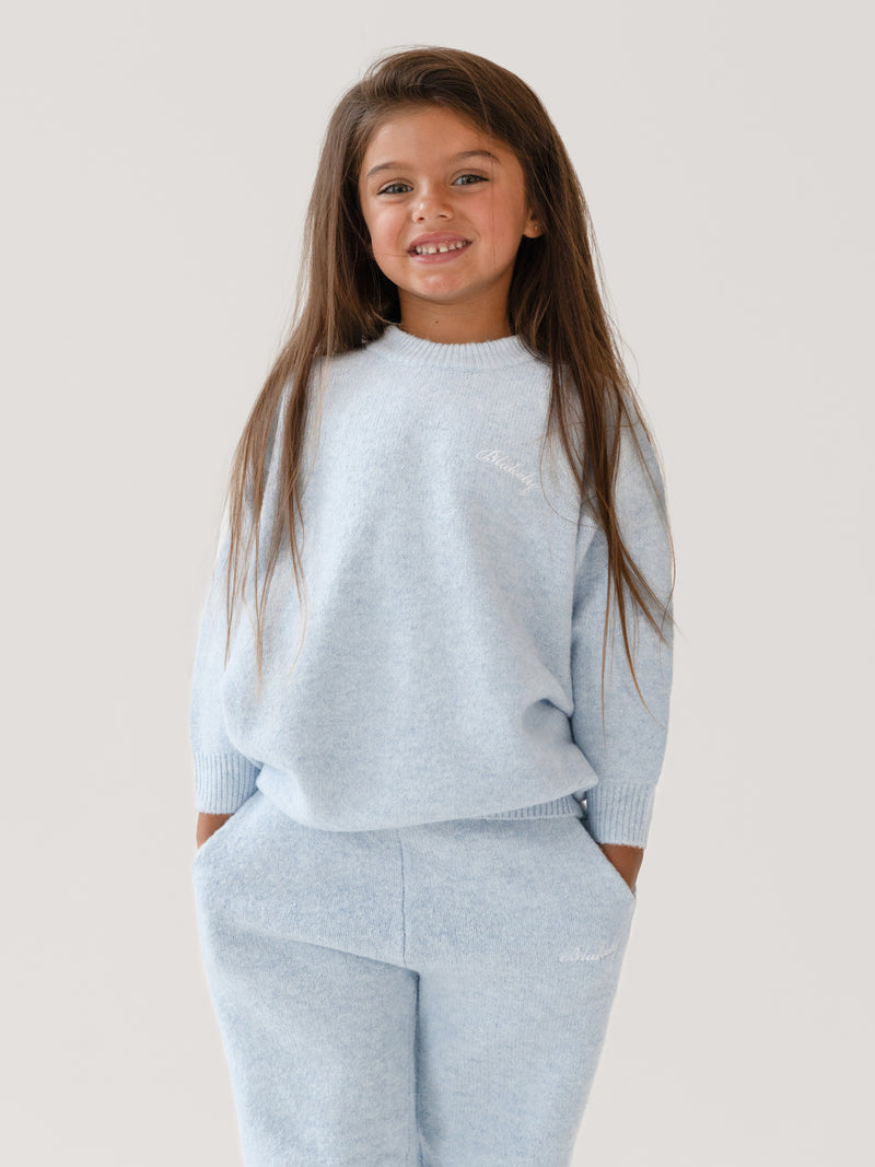 Mini Knitted Jumper - Baby Blue