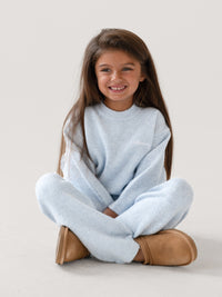 Mini Knitted Jumper - Baby Blue