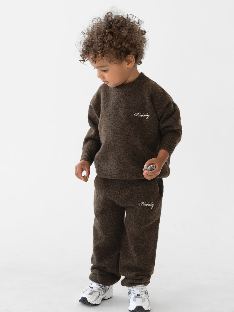 Mini Knitted Jumper - Chocolate Brown