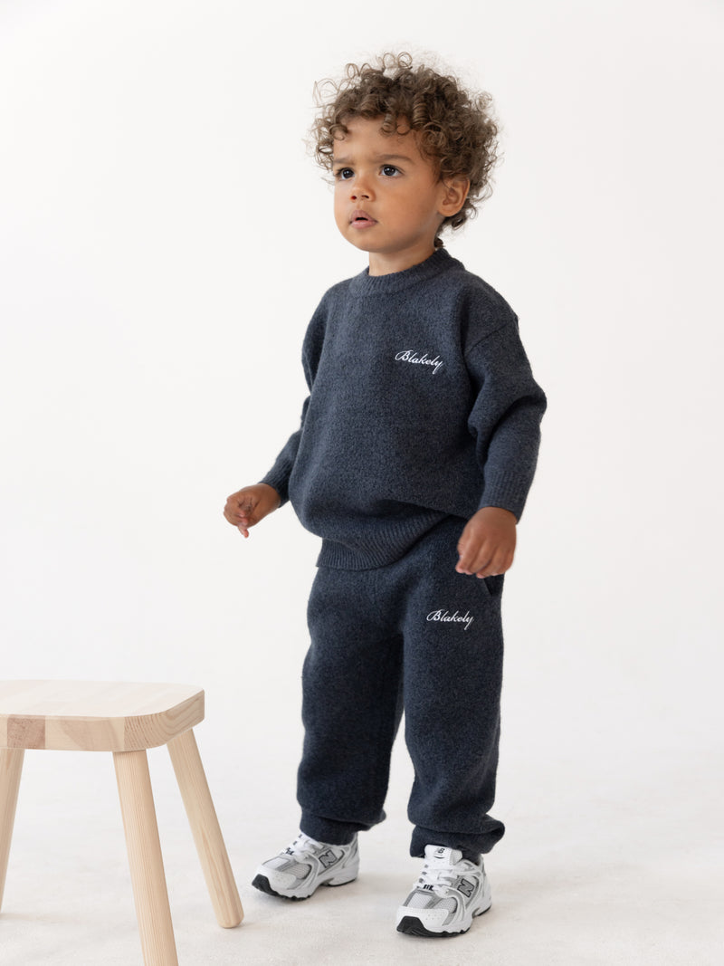 Mini Knitted Jumper - True Navy