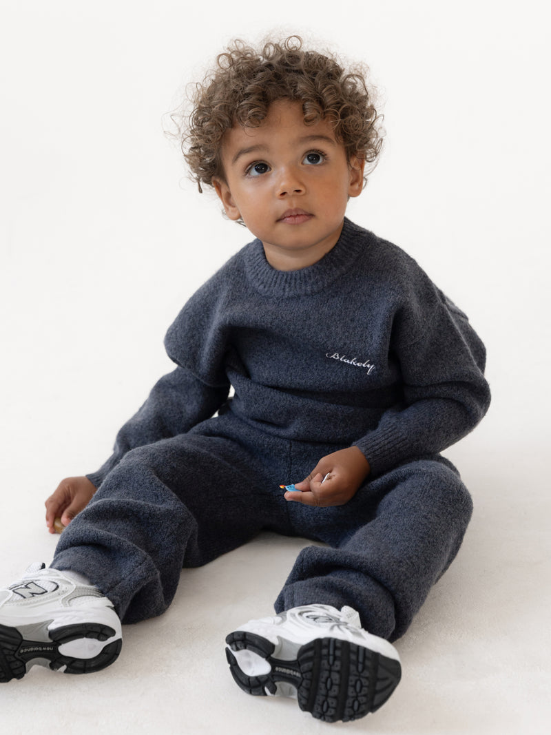 Mini Knitted Jumper - True Navy