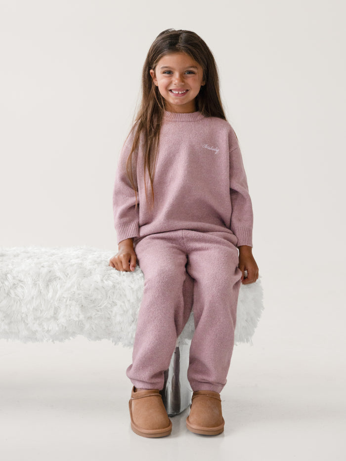 Mini Knitted Jumper - Dusty Pink