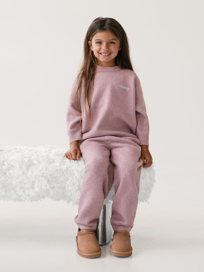 Mini Knitted Jumper - Dusty Pink