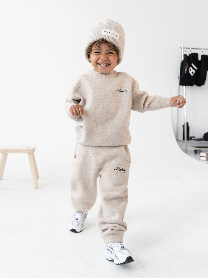 Mini Knitted Jumper - Toasted Taupe
