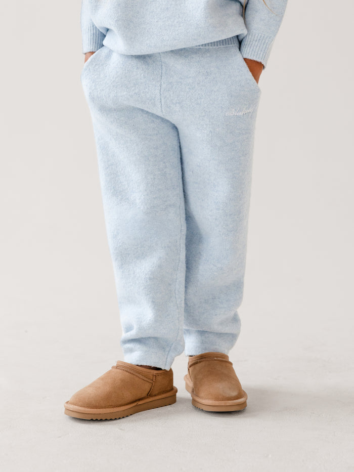 Mini Knitted Sweatpants - Baby Blue