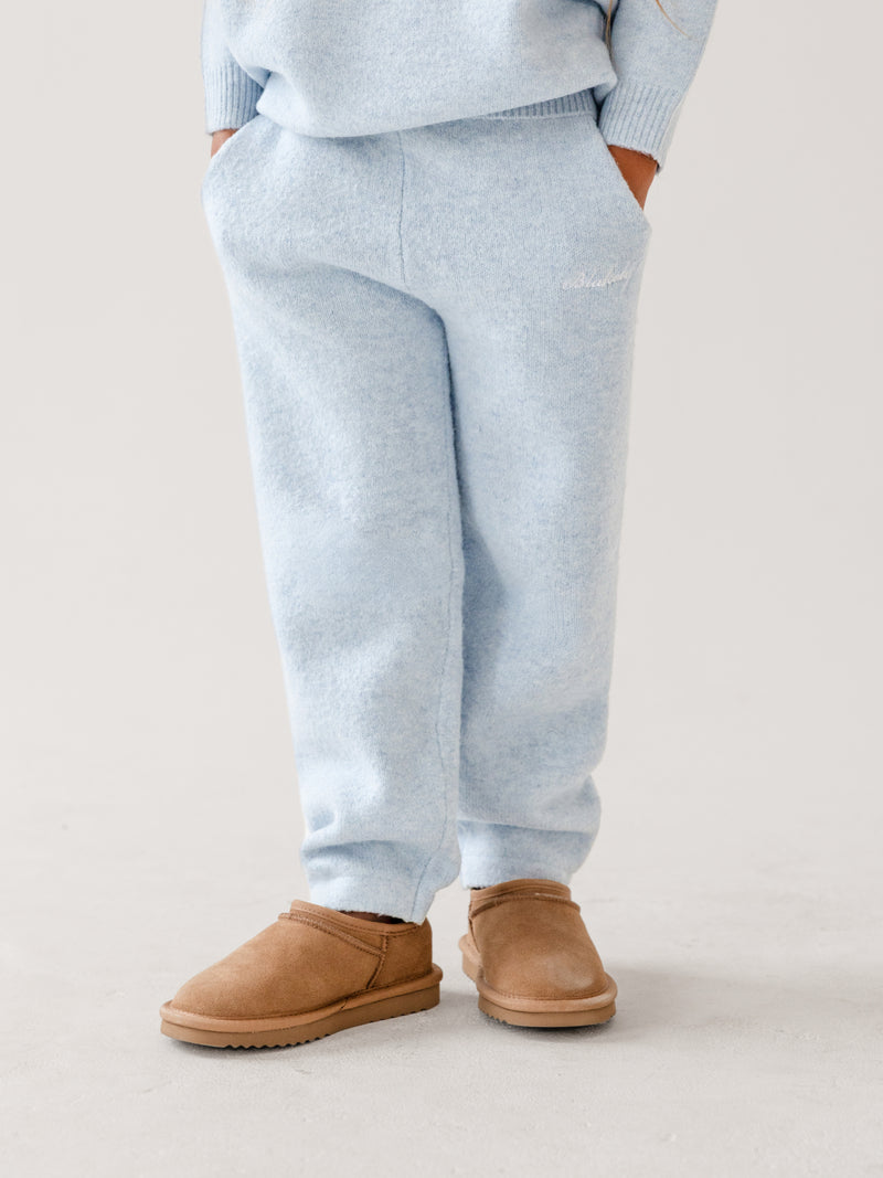 Mini Knitted Sweatpants - Baby Blue