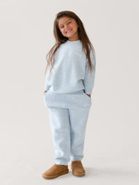 Mini Knitted Sweatpants - Baby Blue
