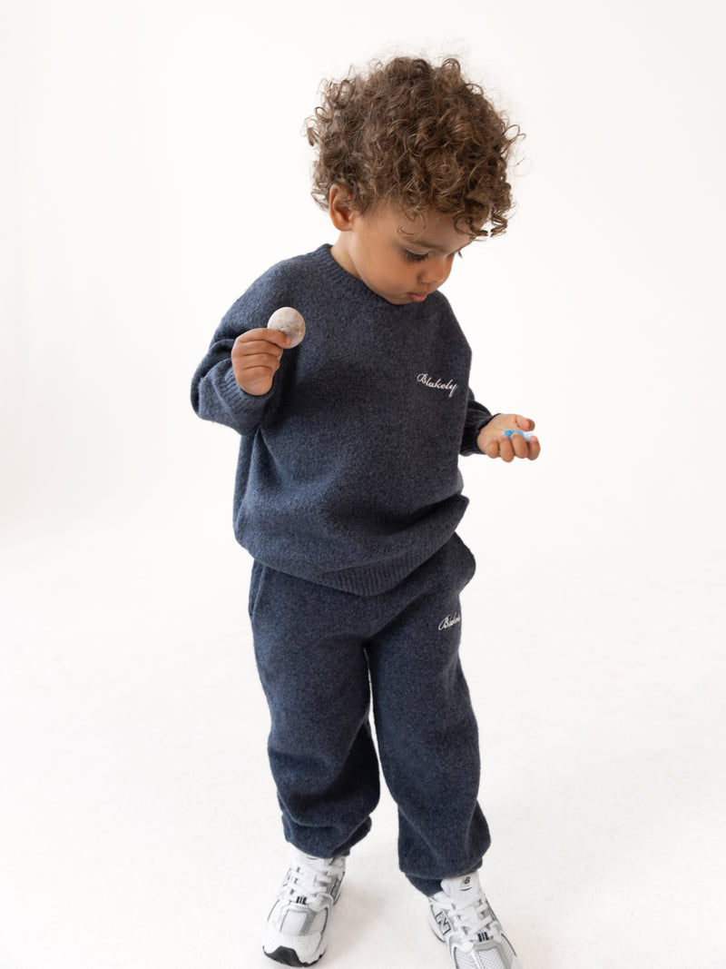 Mini Knitted Sweatpants - True Navy