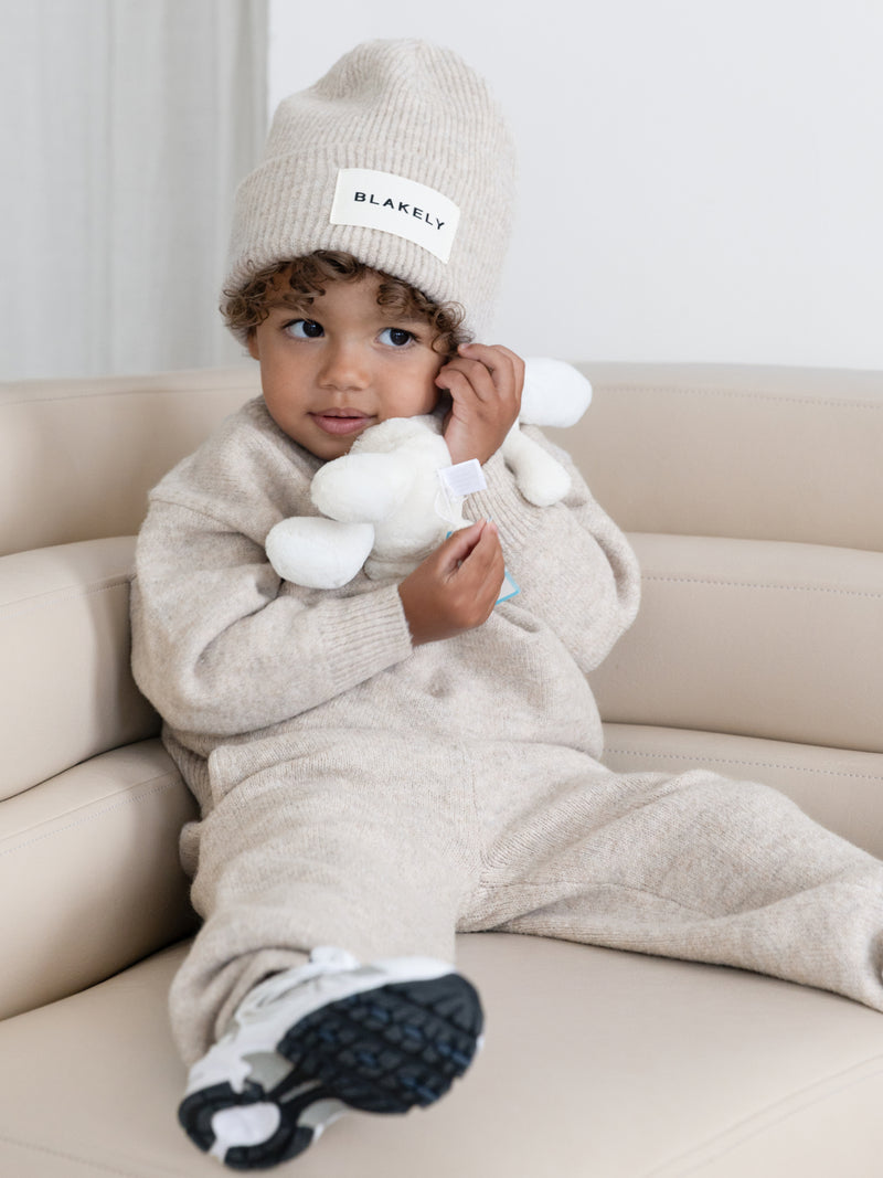 Mini Knitted Sweatpants - Toasted Taupe