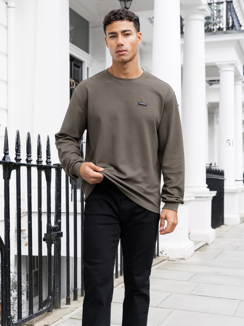 Keston Long Sleeve Top - Khaki