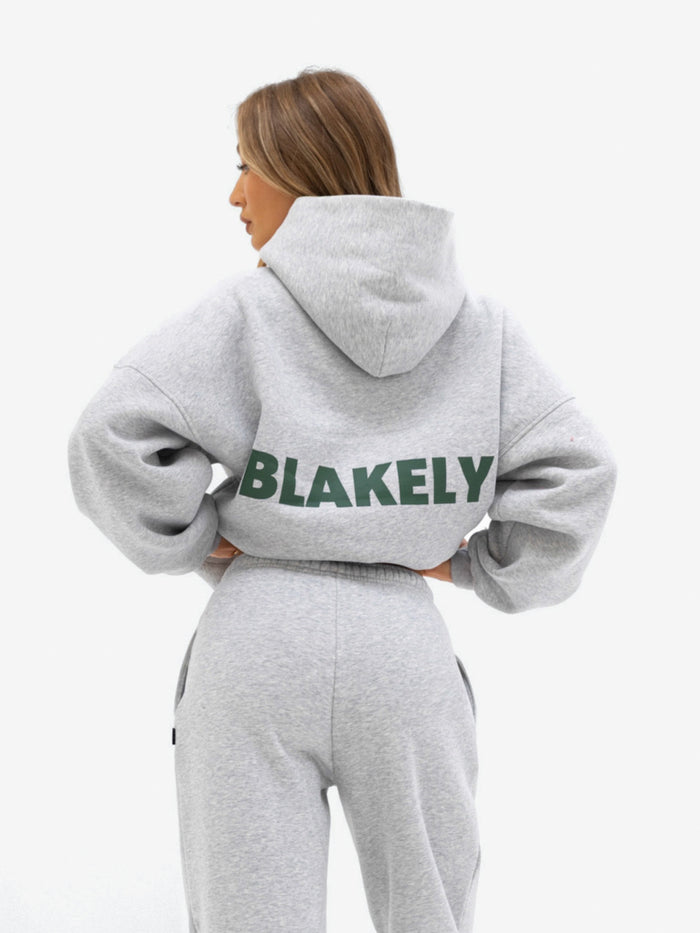 Amelie Oversized Hoodie - Marl Grey