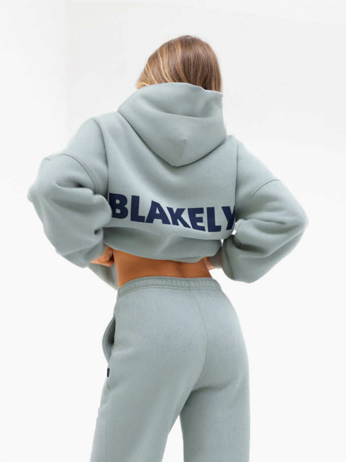 Amelie Oversized Hoodie - Mineral Blue