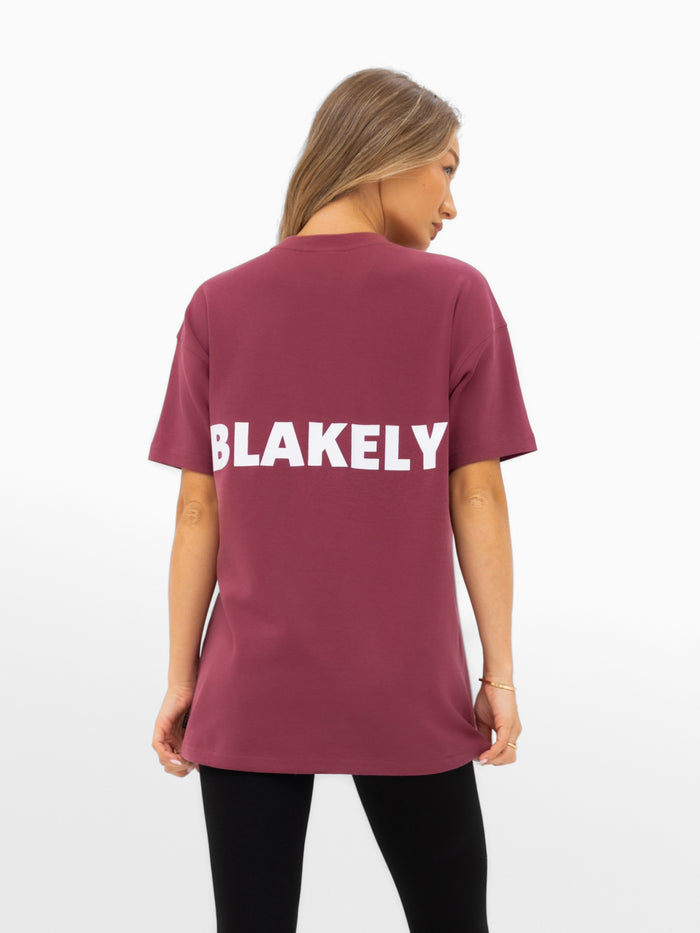 Amelie Oversized T-Shirt - Dark Pink