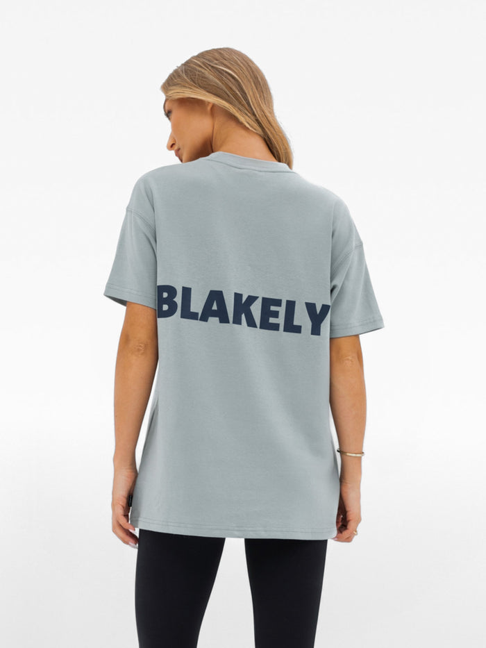 Amelie Oversized T-Shirt - Mineral Blue