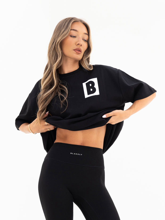 Offset Ultra Oversized T-Shirt - Black