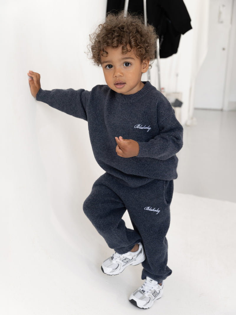 Mini Knitted Jumper - True Navy