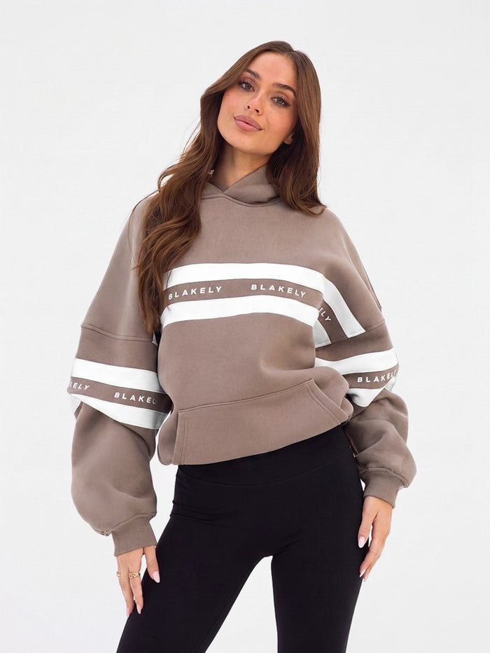 Lily Oversized Hoodie - Light Brown