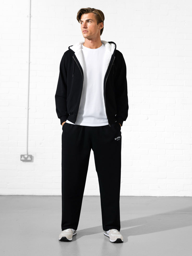 Heritage Zip Up Hoodie - Black