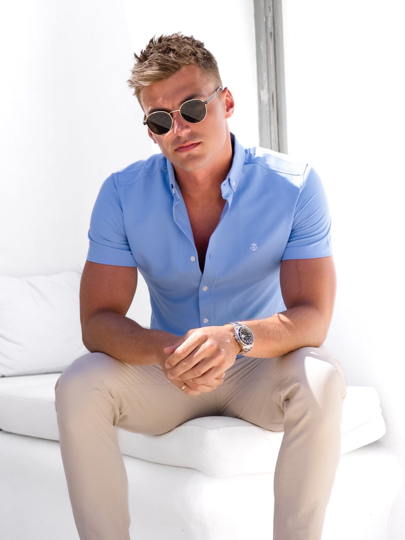 Canberra Short Sleeve Shirt - Light Blue