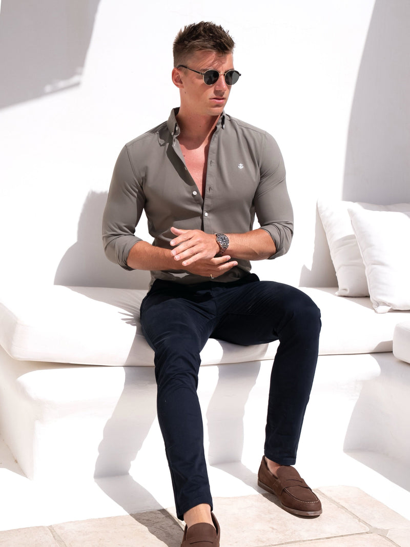 Merrick Long Sleeve Shirt - Khaki Green