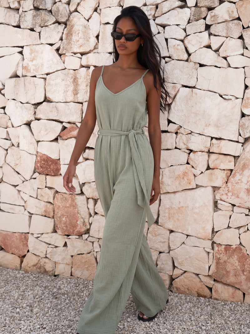 Mila Jumpsuit - Soft Sage
