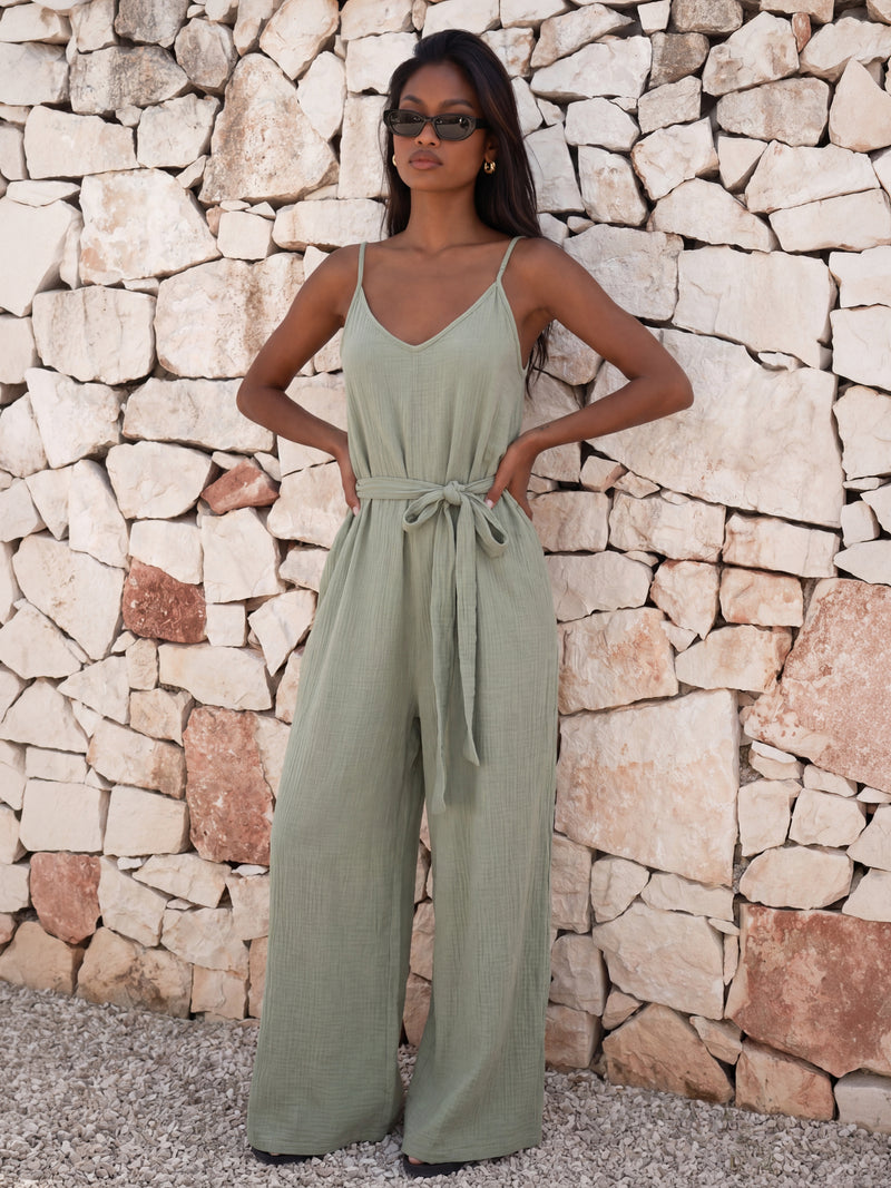 Mila Jumpsuit - Soft Sage