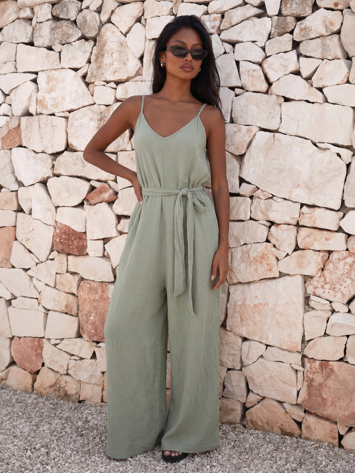 Mila Jumpsuit - Soft Sage