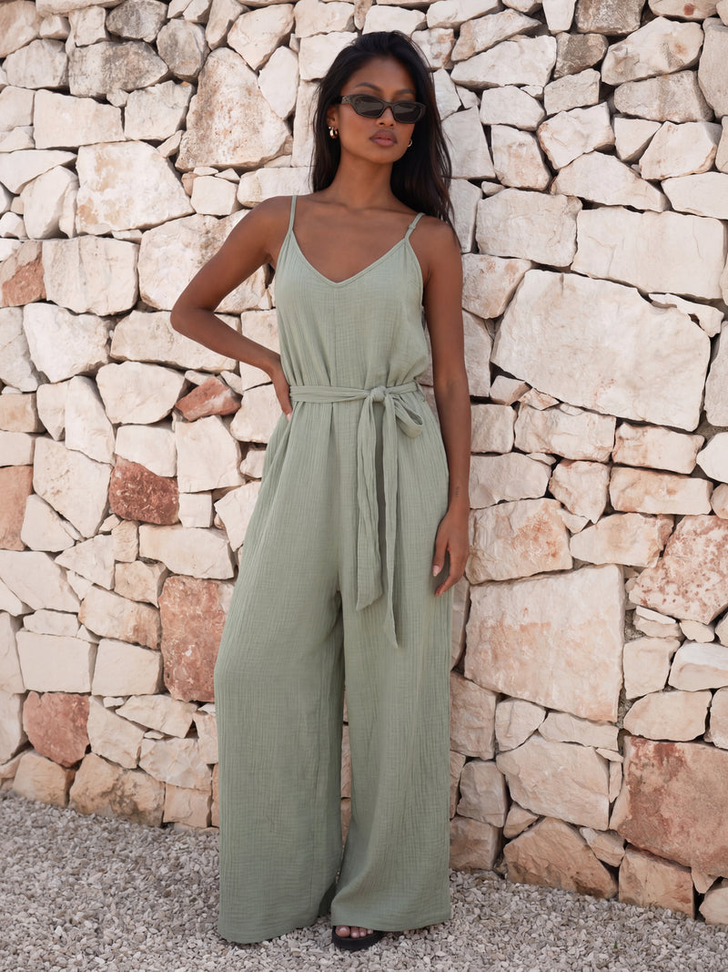 Mila Jumpsuit - Soft Sage