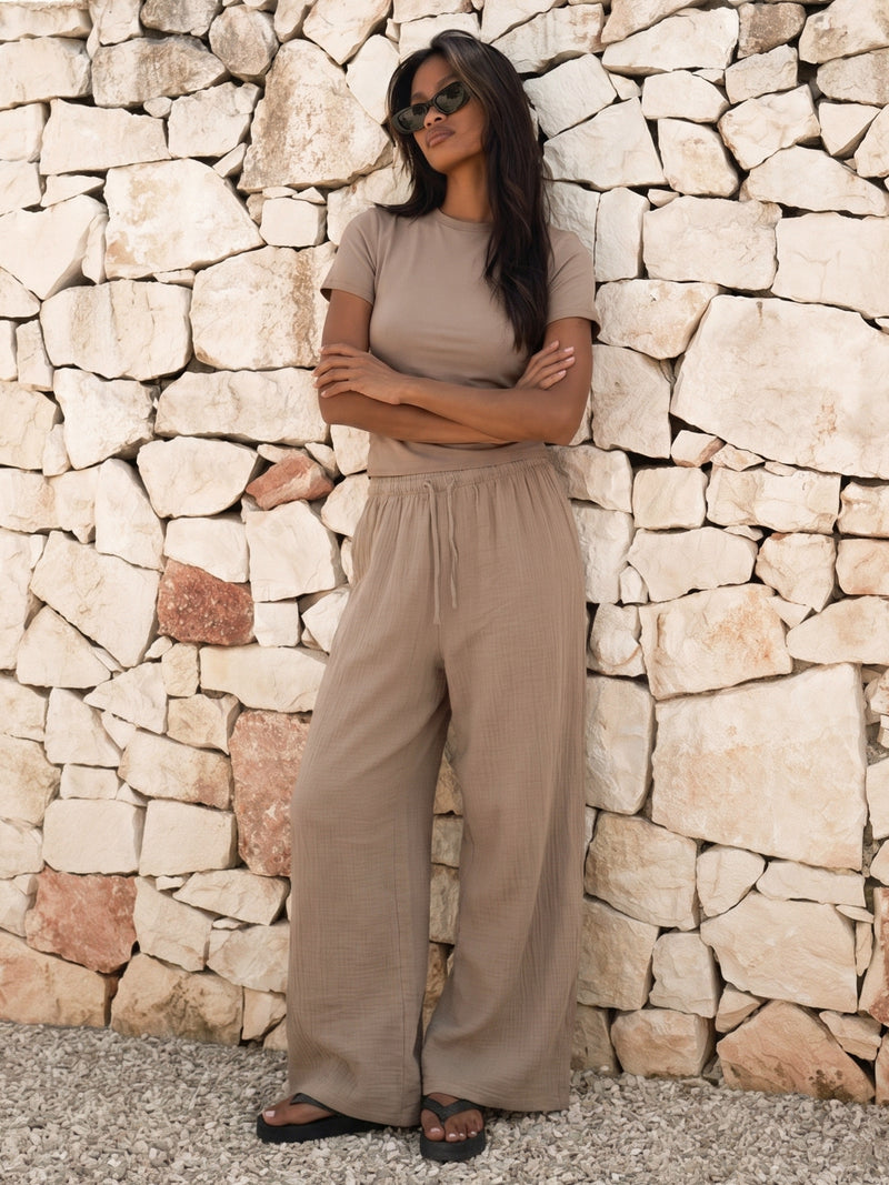Lucia Baby Tee - Taupe
