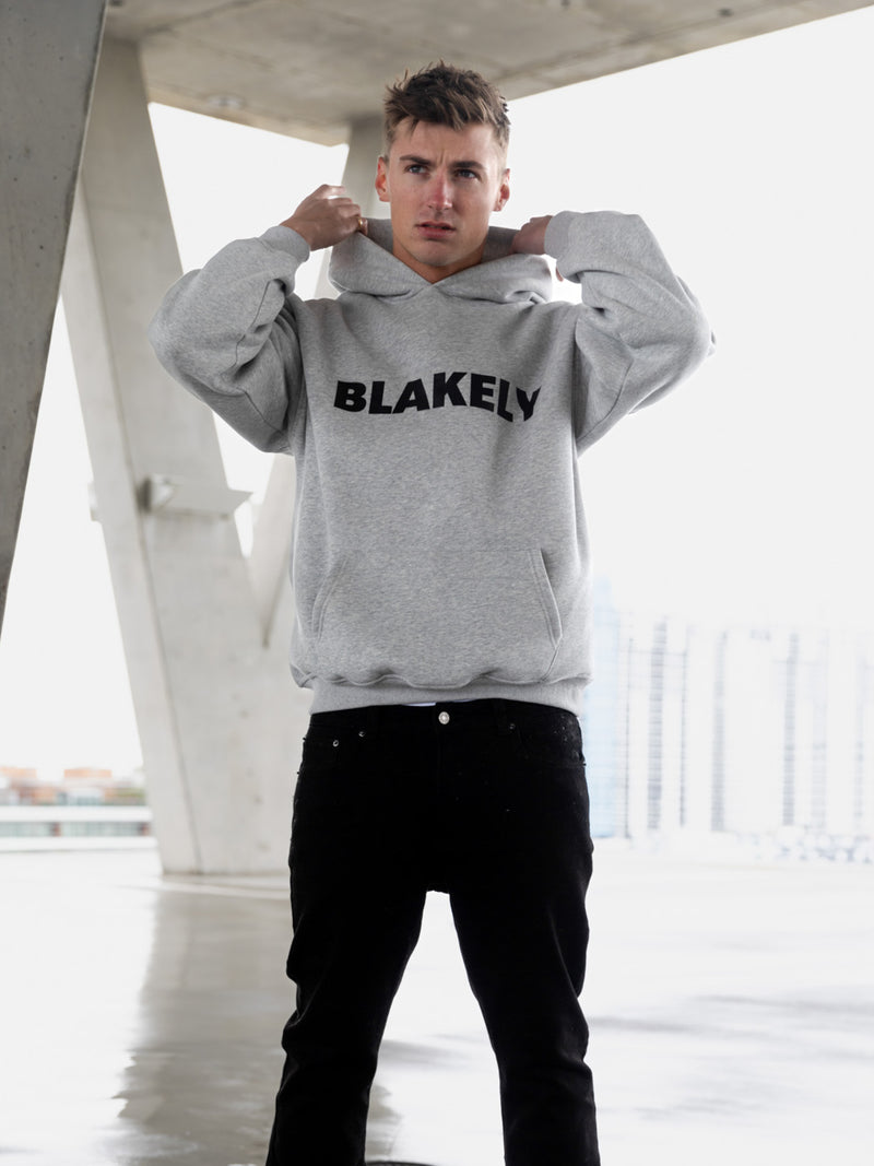 Studio Relaxed Hoodie - Marl Grey