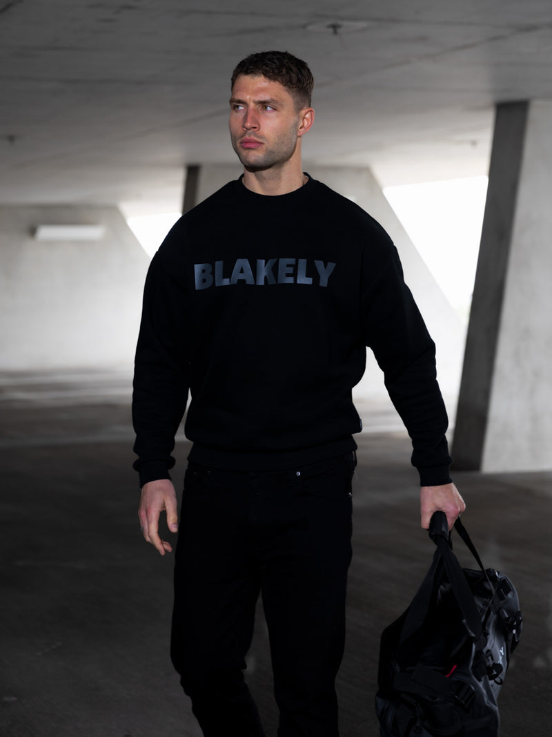 Studio Relaxed Jumper - Tonal Black
