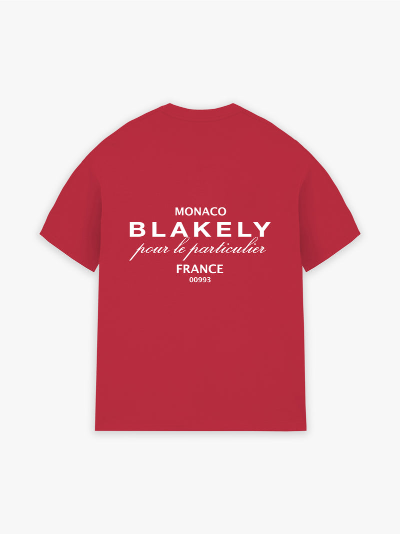 Monaco Relaxed T-Shirt - Red