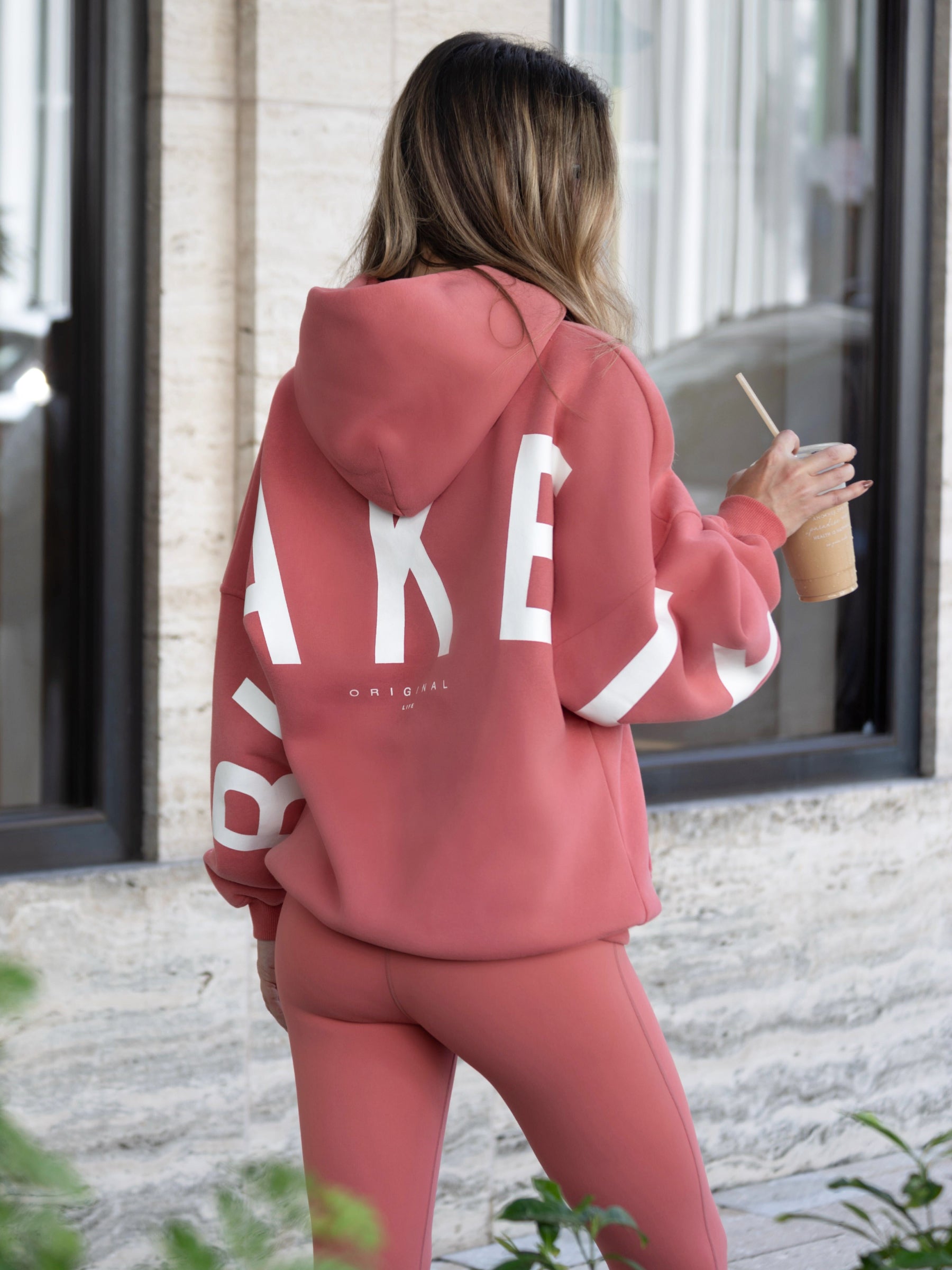 Buy Blakely Sunrise Coral Isabel Oversized Hoodie Free delivery