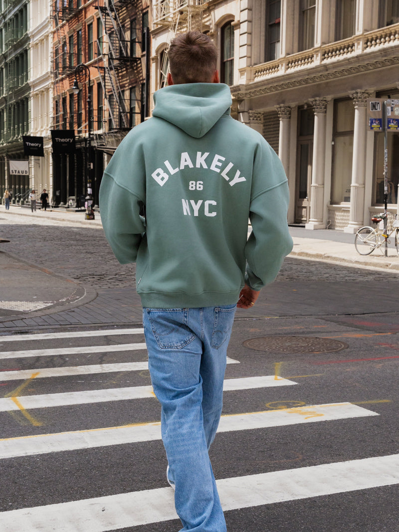 NYC Relaxed Hoodie - Sage Green