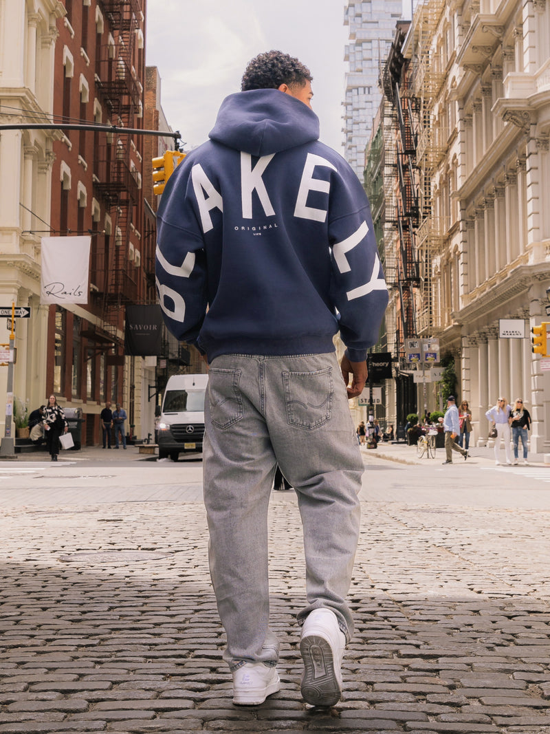 Idris Oversized Hoodie - True Navy