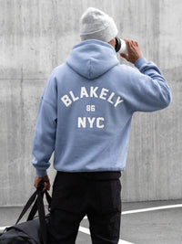 NYC Relaxed Hoodie - Cloudy Blue
