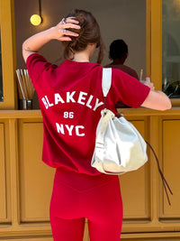 NYC Oversized T-Shirt - Cherry Red