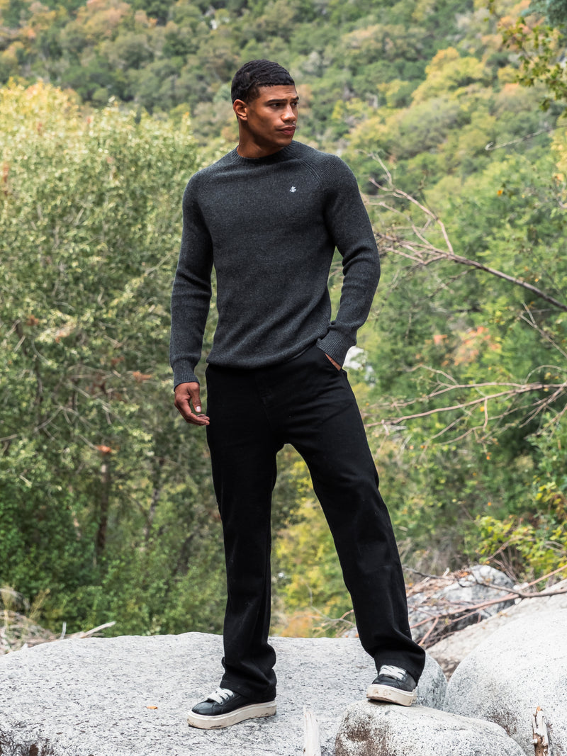 Olton Knit Jumper - Charcoal