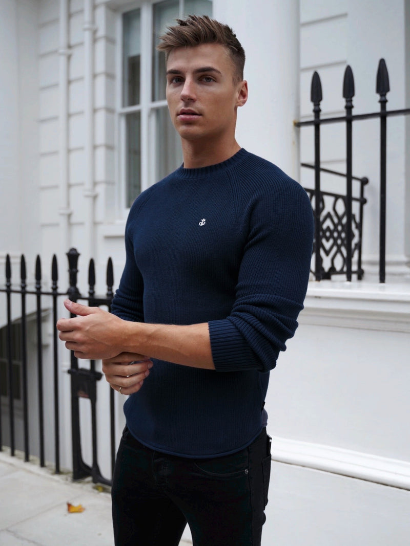 Oxley Knit Jumper - Navy