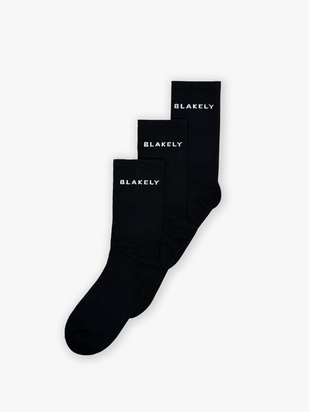 Blakely Socks 3 Pack - Black