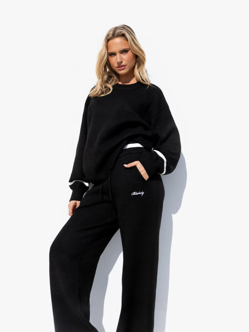Margot Oversized Knitted Jumper - Black
