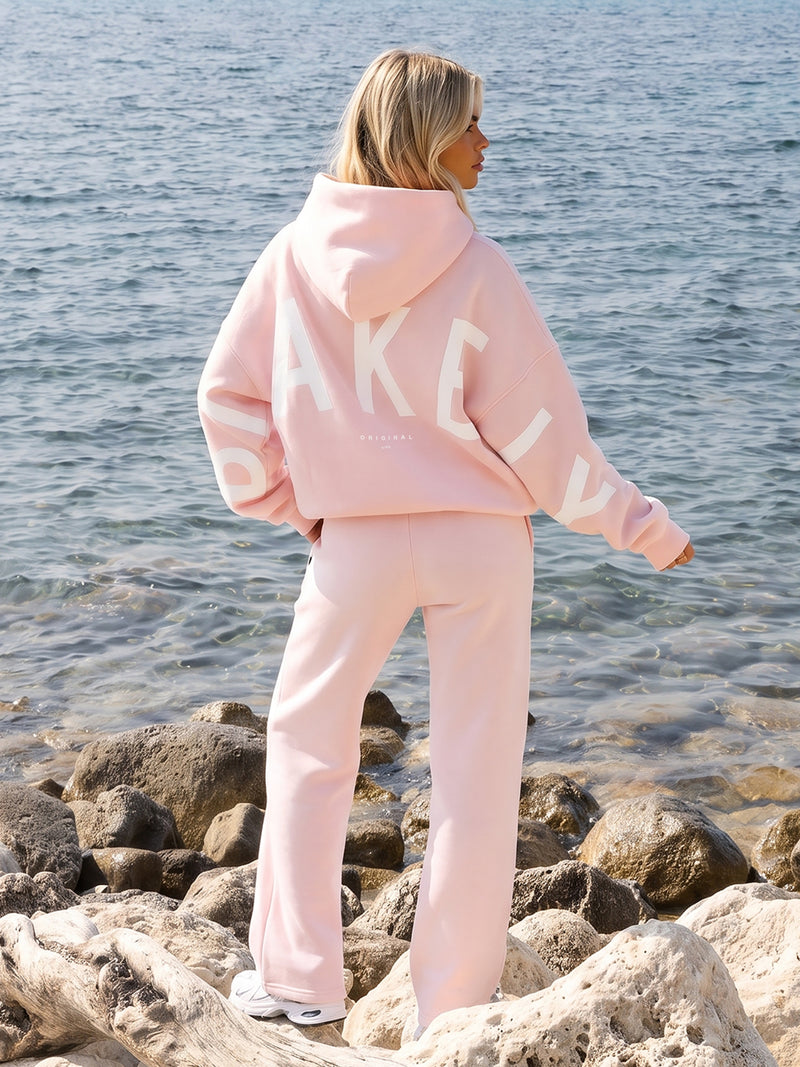 Isabel Oversized Hoodie - Soft Pink