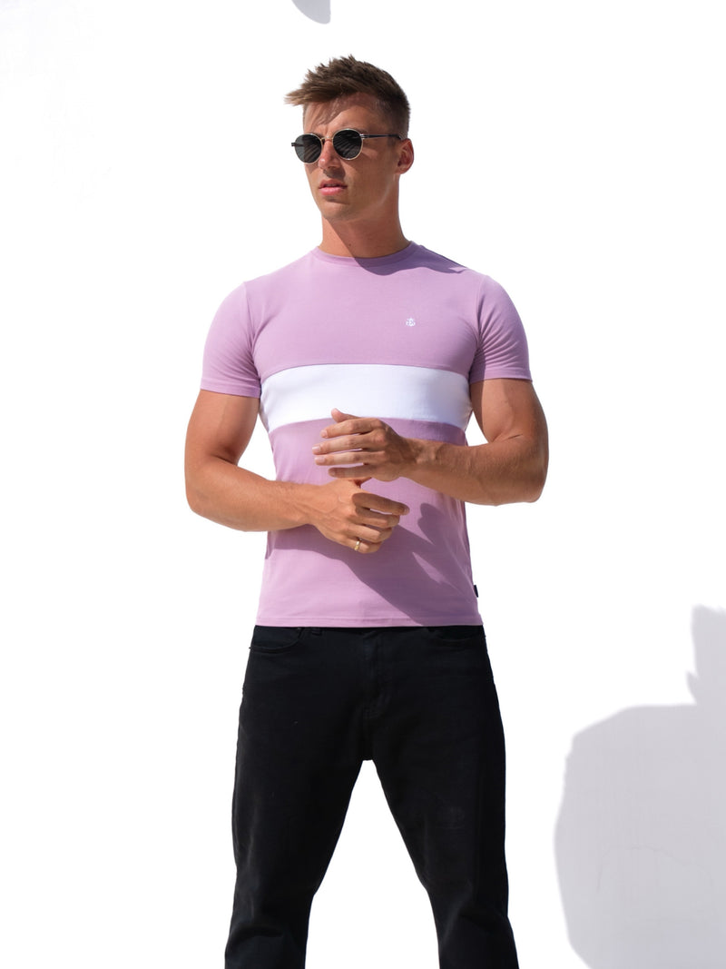 Rhode T-Shirt - Purple & White