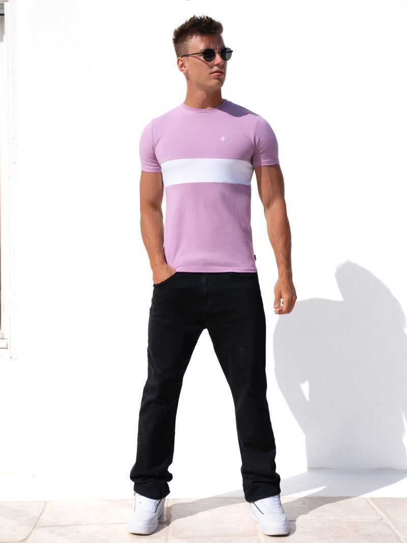 Rhode T-Shirt - Purple & White