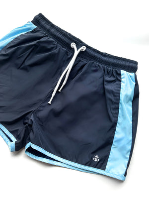 Senio Swim Shorts - Navy/Light Blue
